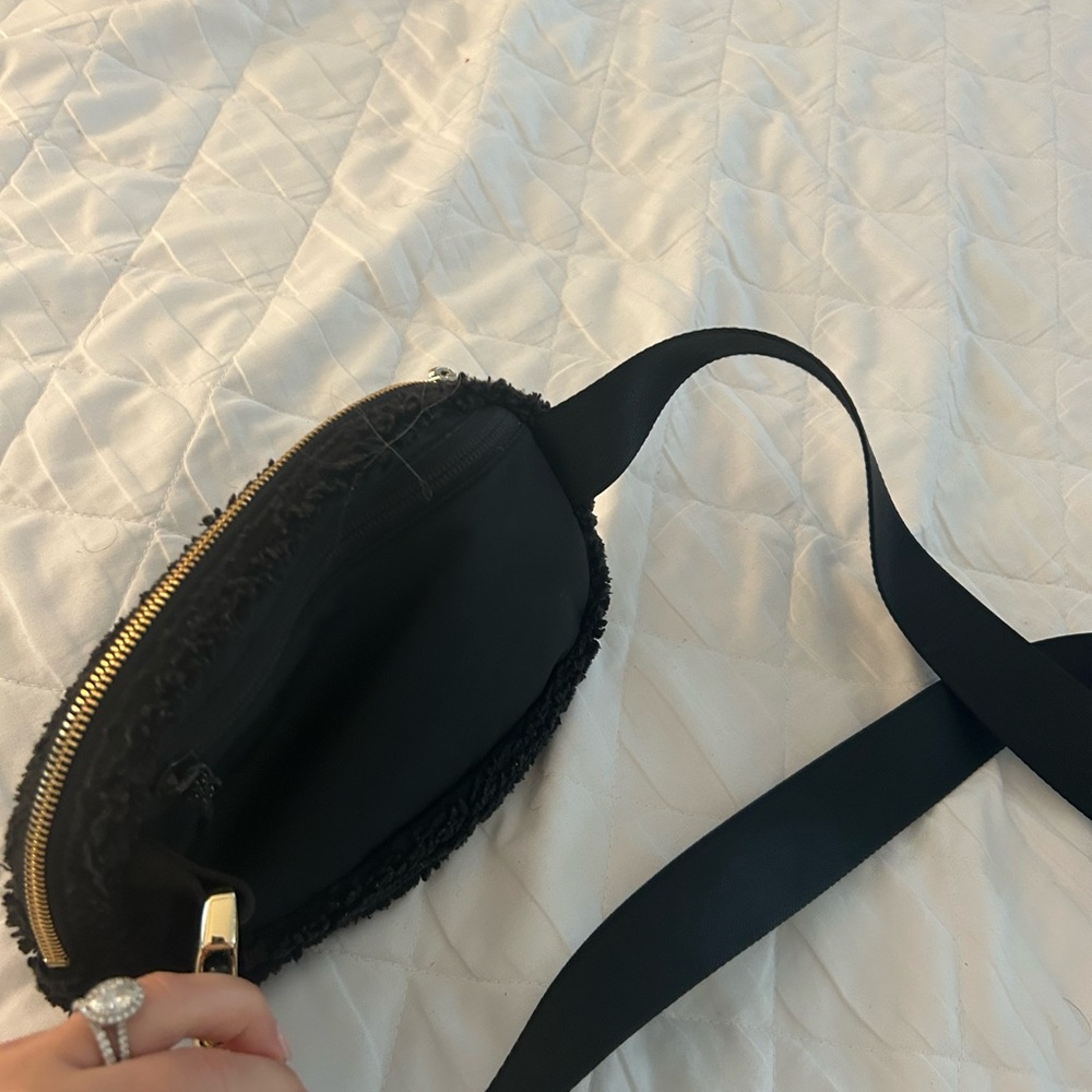 Lululemon Athletica Black Crossbody Bag with Adjustable Strap